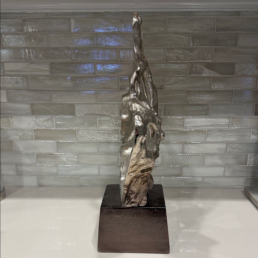 Metallic Abstract Sculpture - Picture 3 of 4